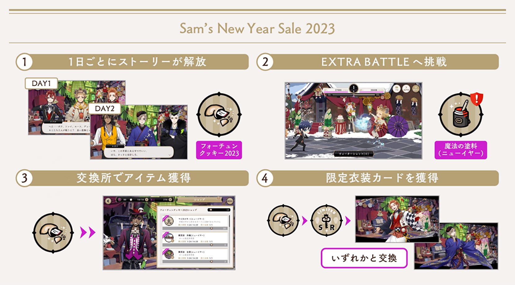 イベント「Sam's New Year Sale 2023」まとめ - ツイステッド